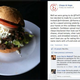 The Black and Bleu Burger and the restaurant's Facebook feed (Divaartist.com)
